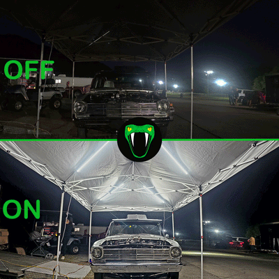 Double Racing Canopy Pit Light Set - 20,000 Lumens