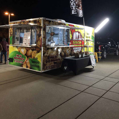 Food Truck Service Area Light – Single 5 Foot Pole 10,000 Lumens